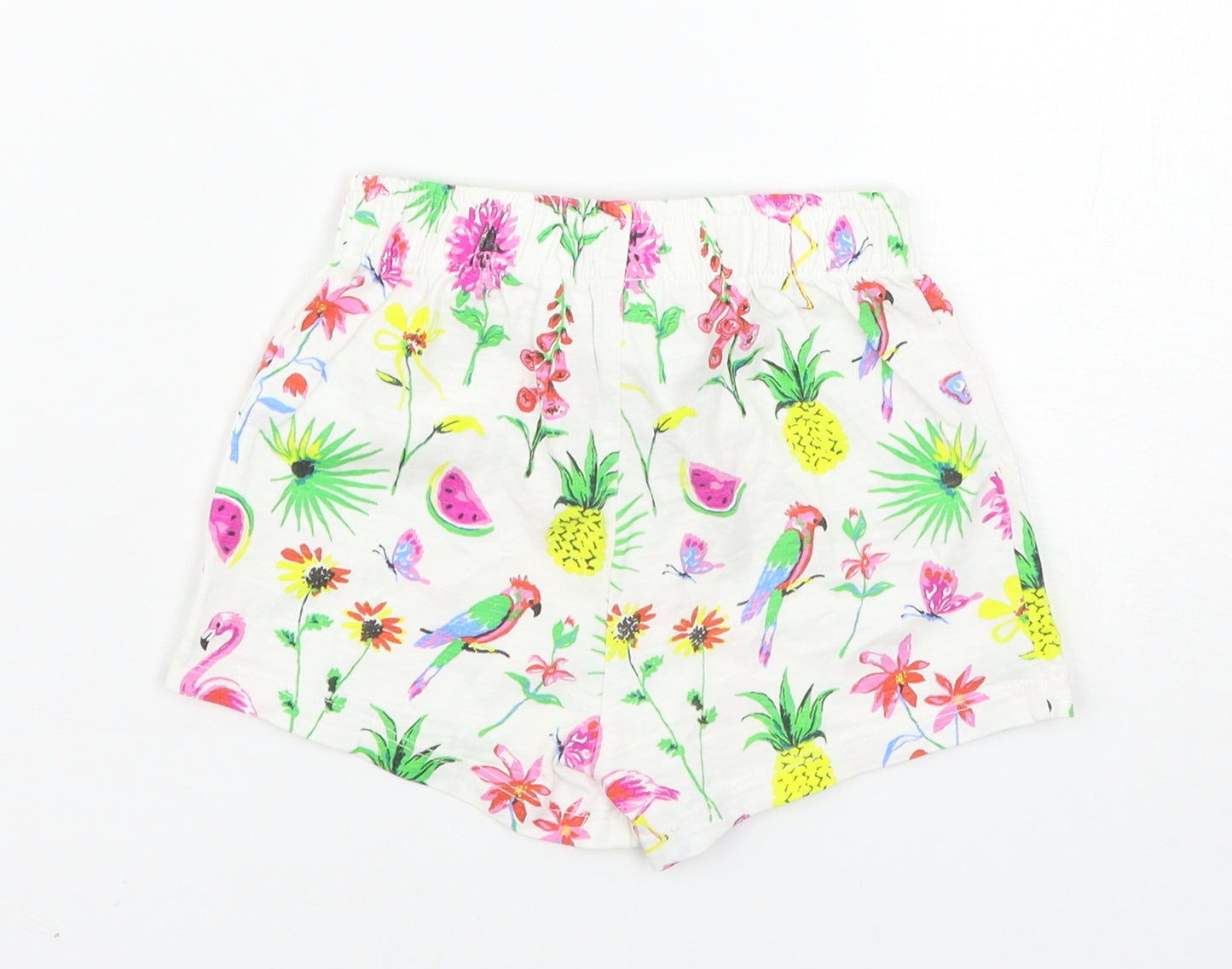 NEXT Girls White   Sweat Shorts Size 2-3 Years