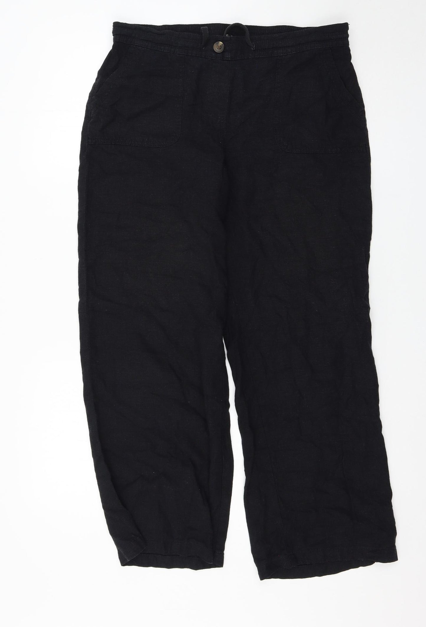 George Womens Black   Trousers  Size 12 L28 in