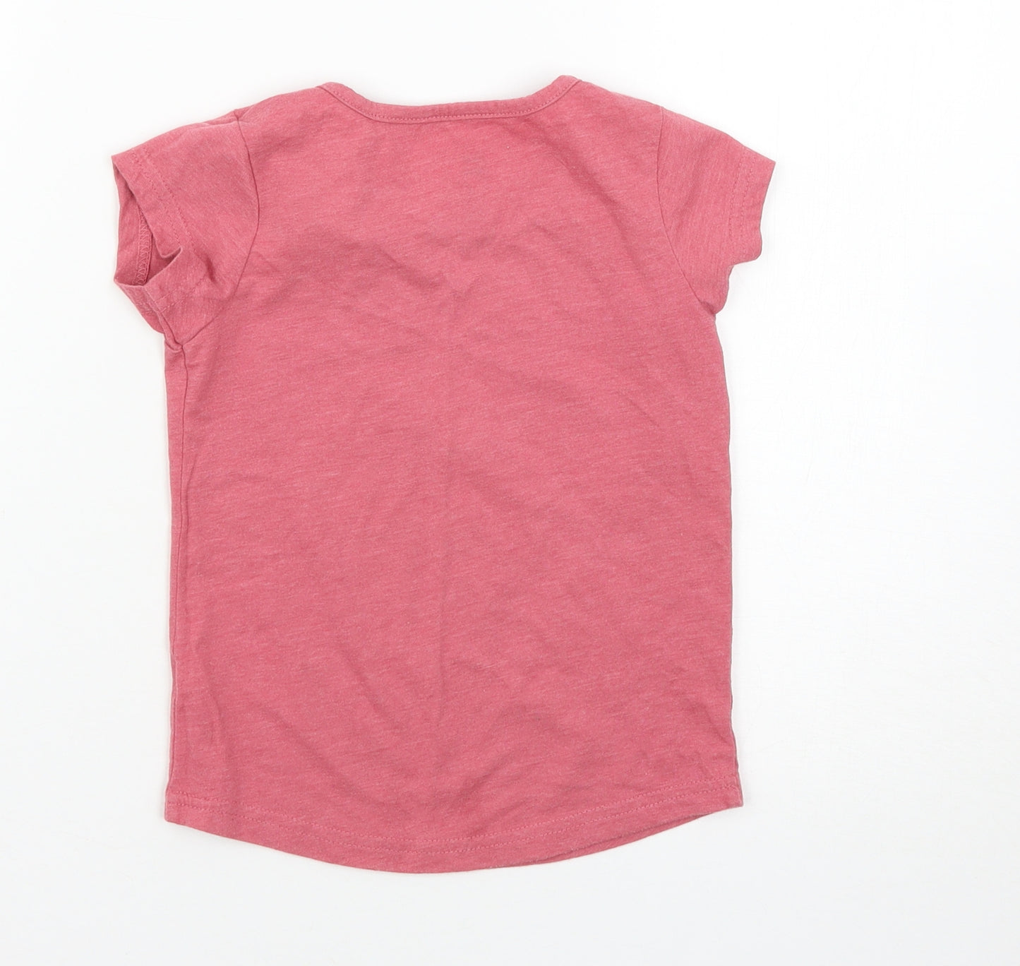 Animal Girls Pink   Basic T-Shirt Size 3-4 Years