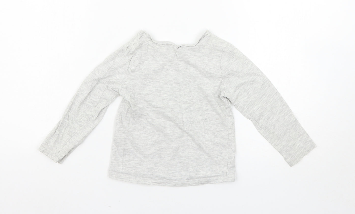 George Girls Grey   Basic T-Shirt Size 2-3 Years