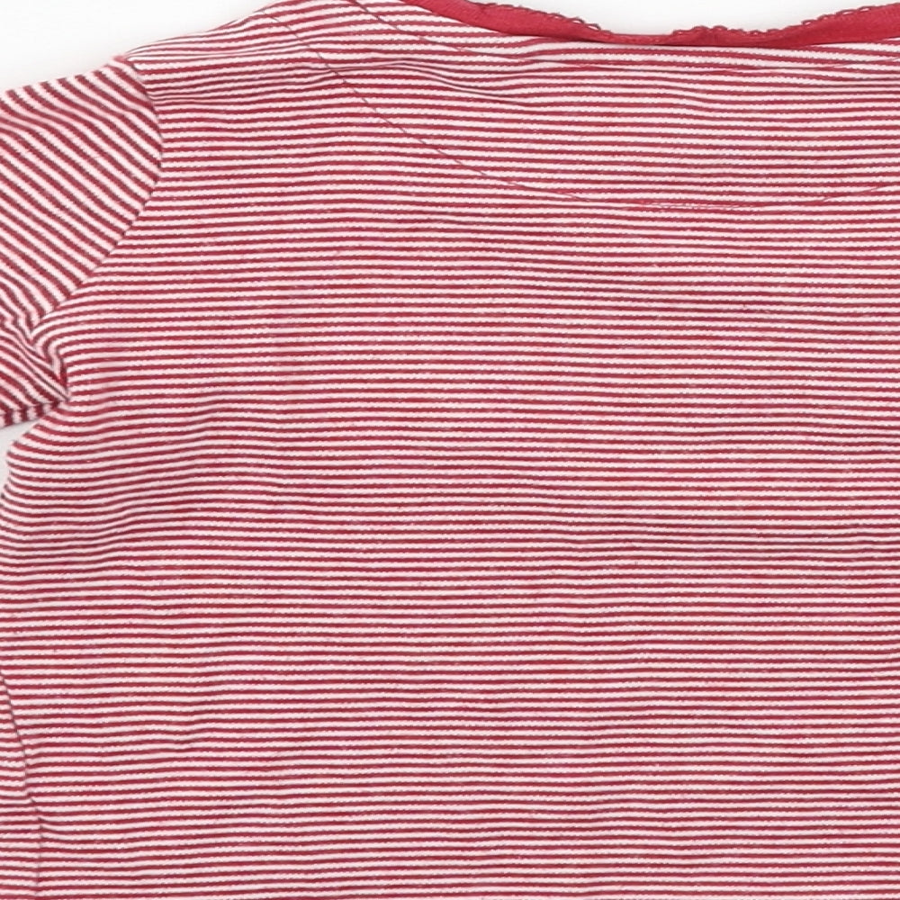 NEXT Girls Red Spotted  Basic T-Shirt Size 2-3 Years