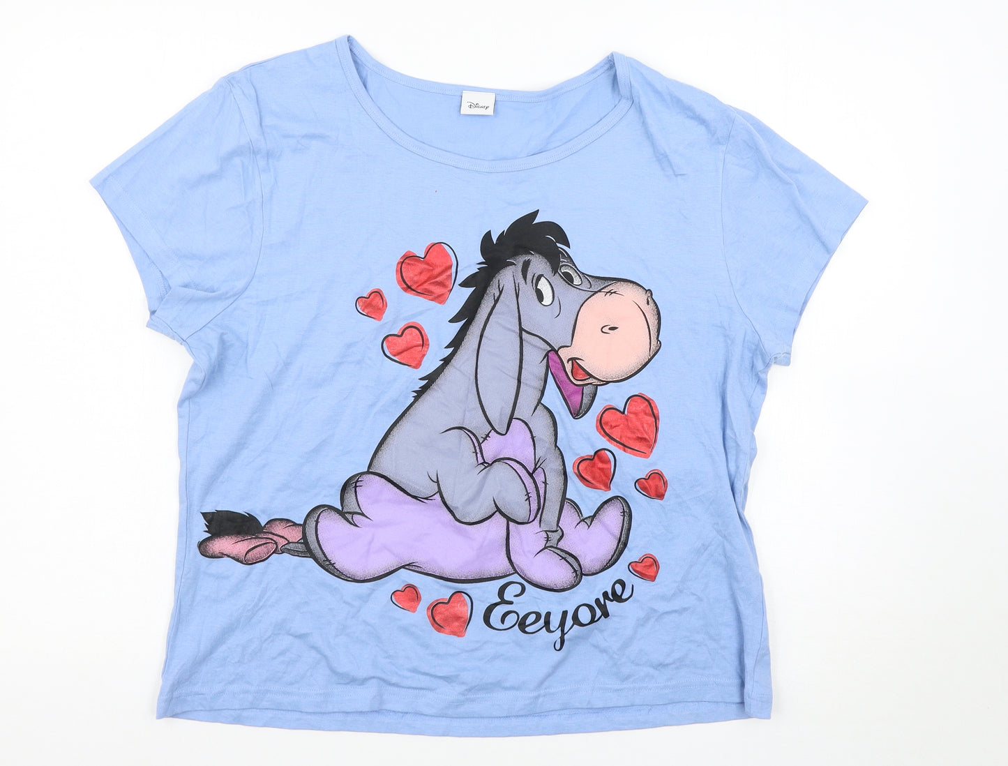 Preworn Womens Blue Solid  Top Pyjama Top Size 22  - Eeyore, disney