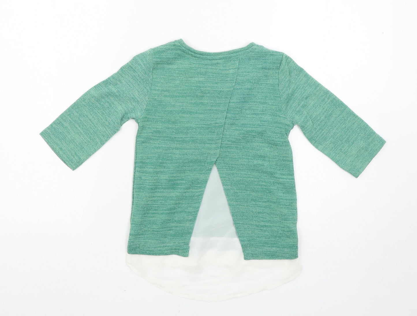 F&F Girls Green   Pullover Jumper Size 7-8 Years