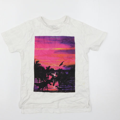 NEXT Boys White   Basic T-Shirt Size 7 Years