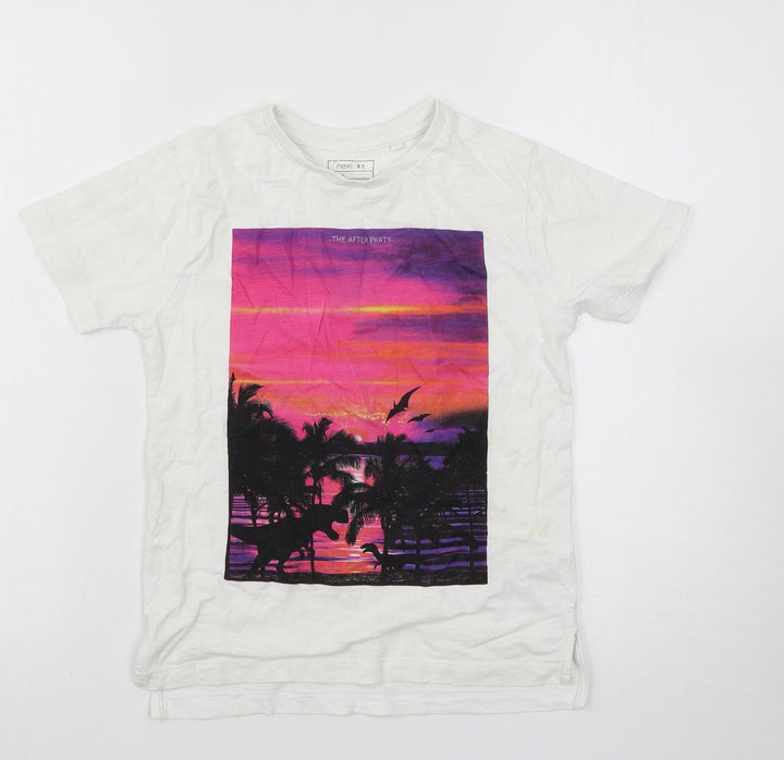 NEXT Boys White   Basic T-Shirt Size 7 Years