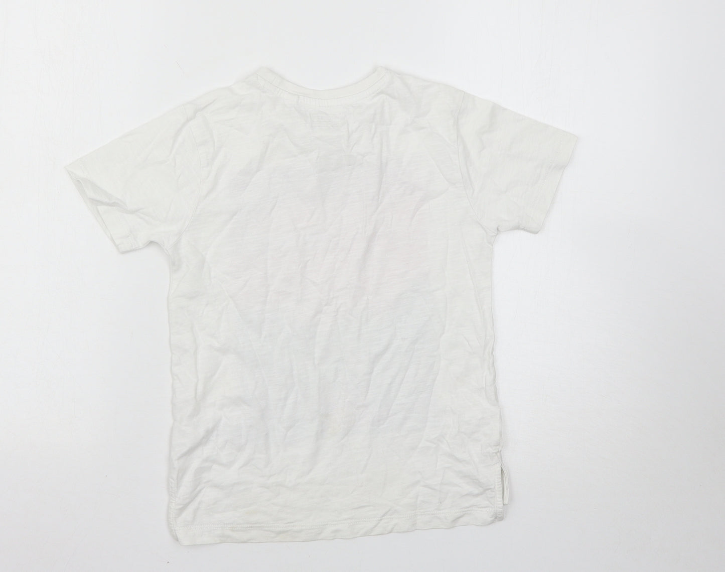 NEXT Boys White   Basic T-Shirt Size 7 Years