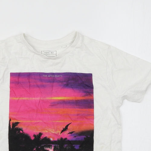 NEXT Boys White   Basic T-Shirt Size 7 Years
