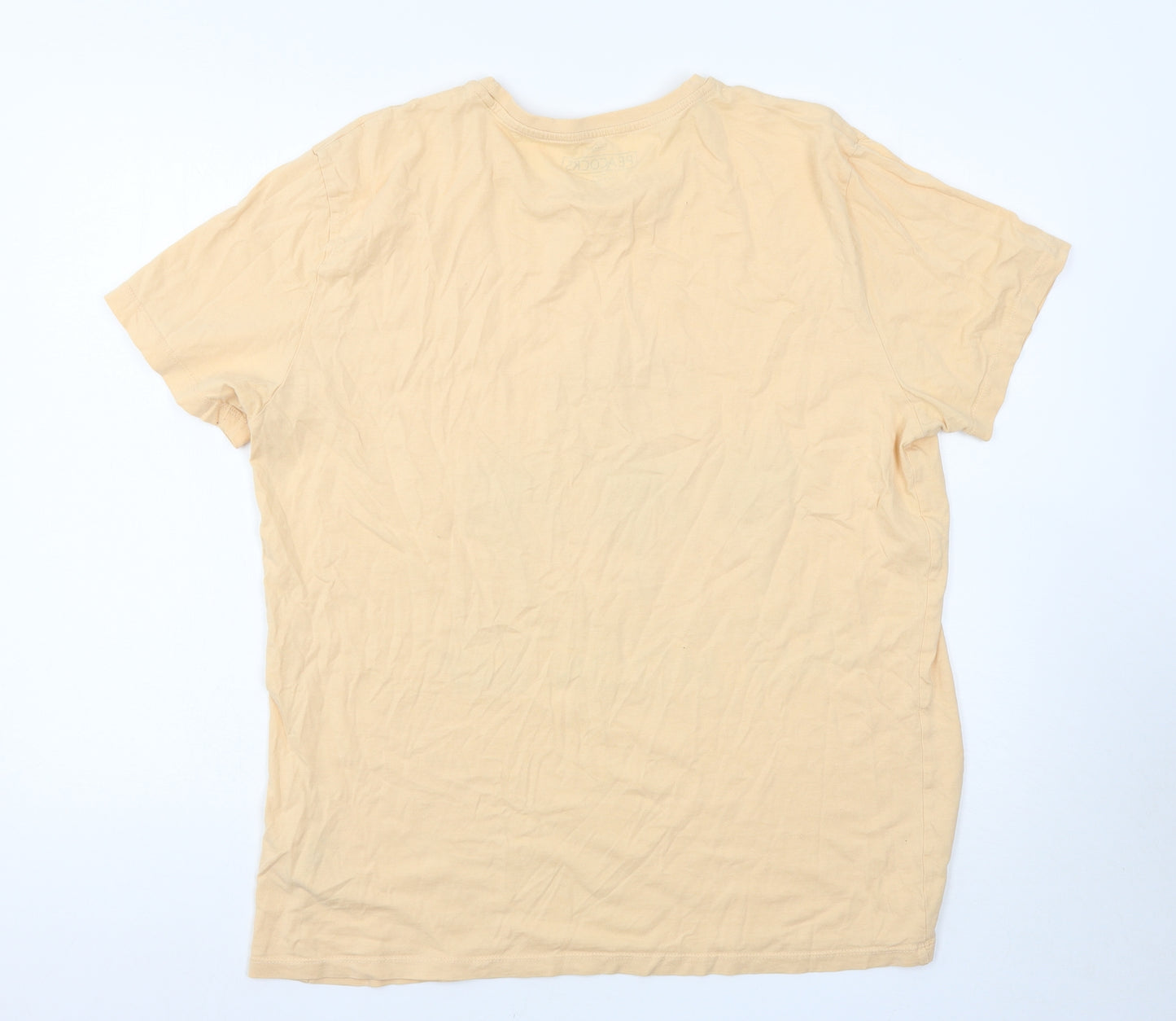 Peacocks Mens Orange    T-Shirt Size 2XL