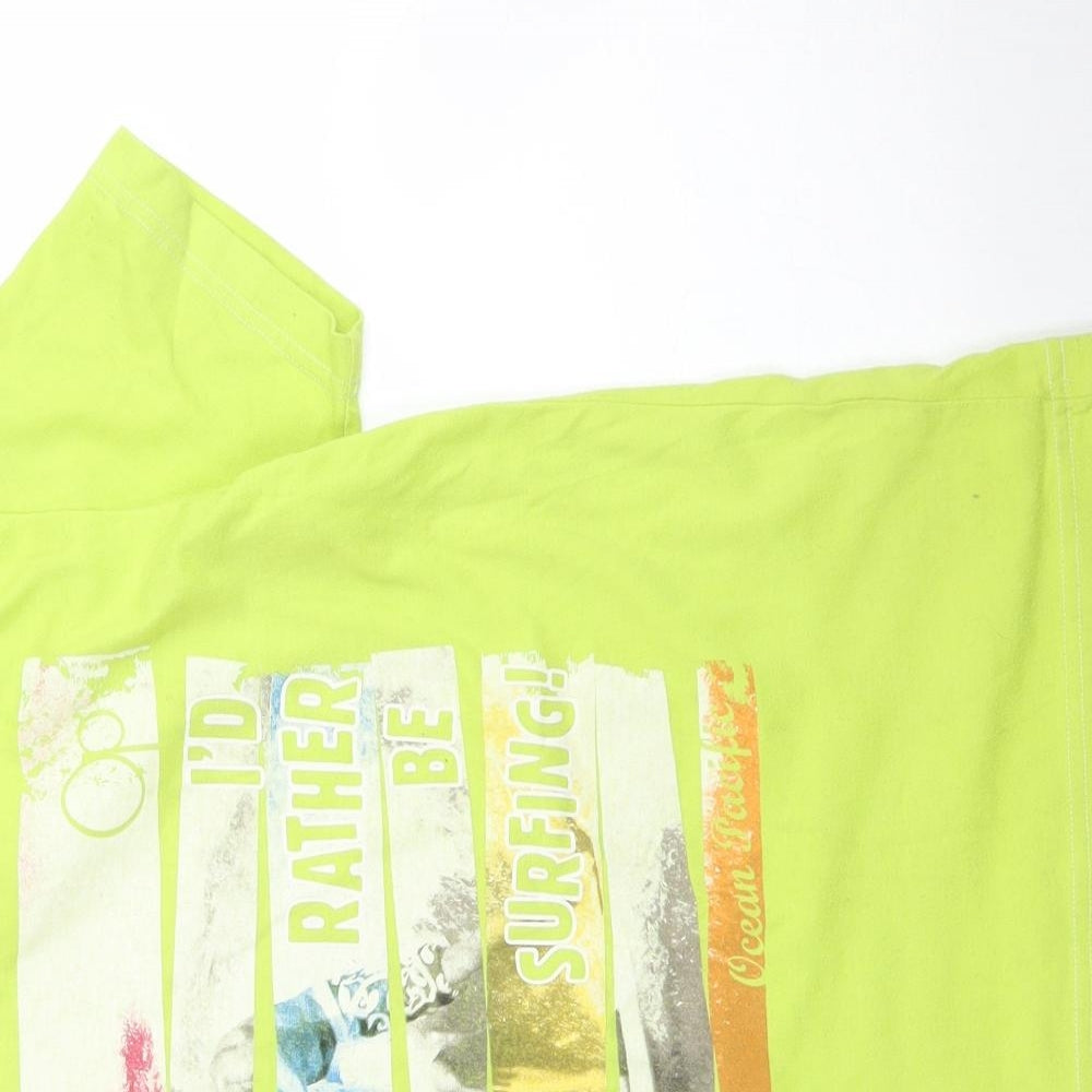 Ocean Pacific Boys Green   Basic T-Shirt Size 7 Years