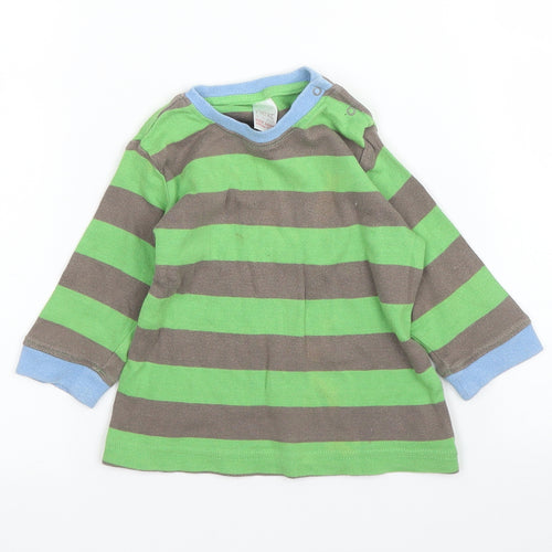 NEXT Baby Green Striped  Basic T-Shirt Size 3-6 Months