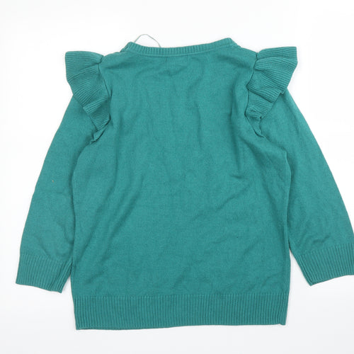 H&M Womens Green   Pullover Jumper Size M