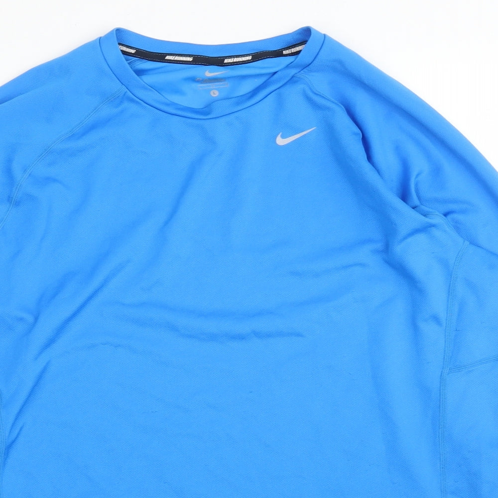 Nike Mens Blue   Basic T-Shirt Size L