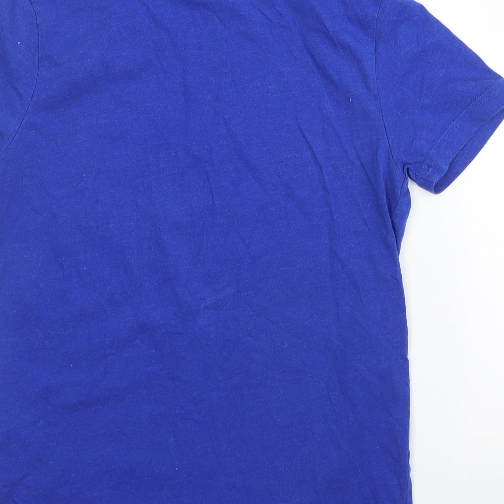 M&S Boys Blue   Basic T-Shirt Size 10 Years