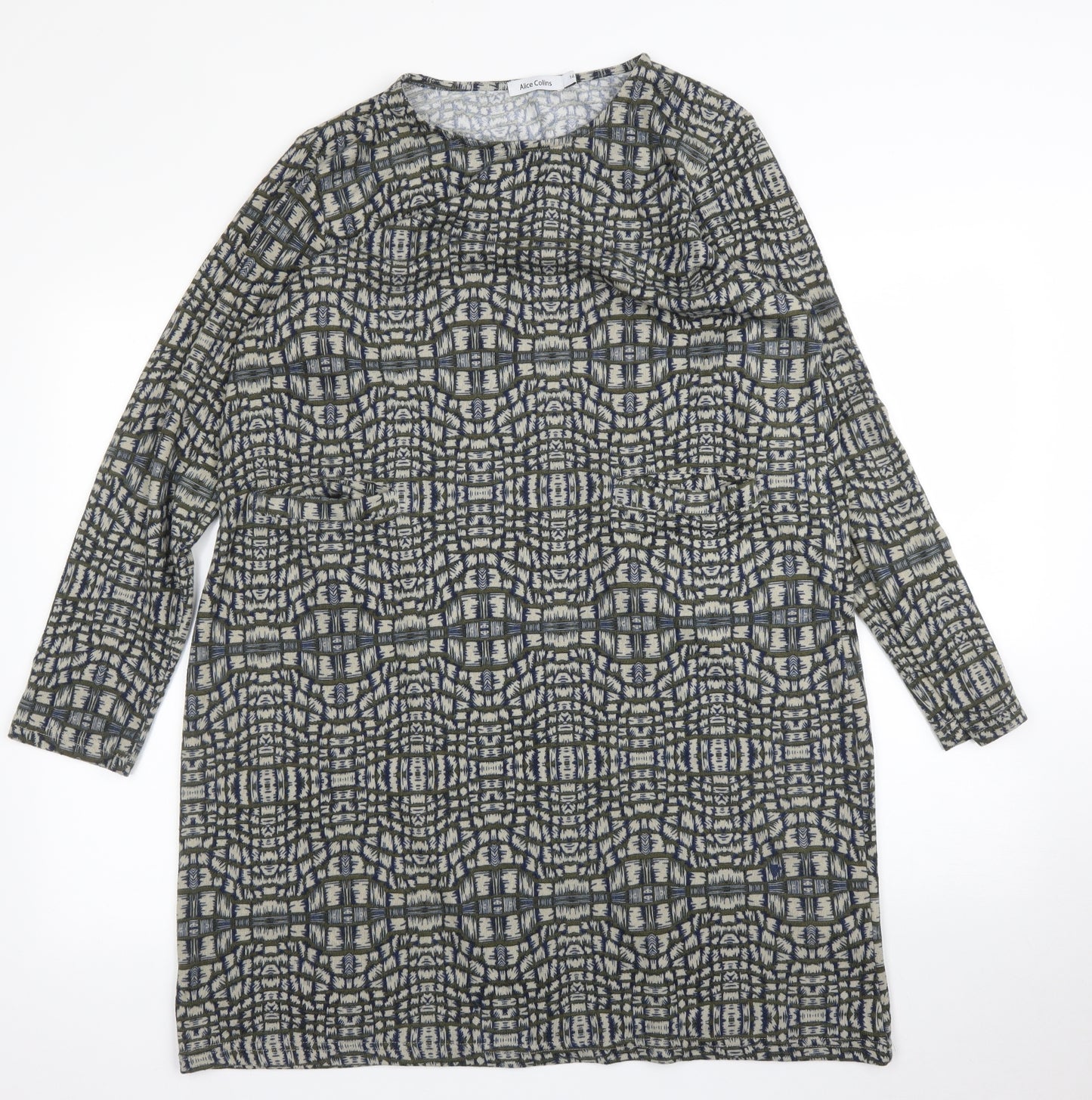 Alice Collins Womens Green   Tunic T-Shirt Size 14