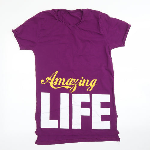 Preworn Womens Purple   Tunic T-Shirt Size M