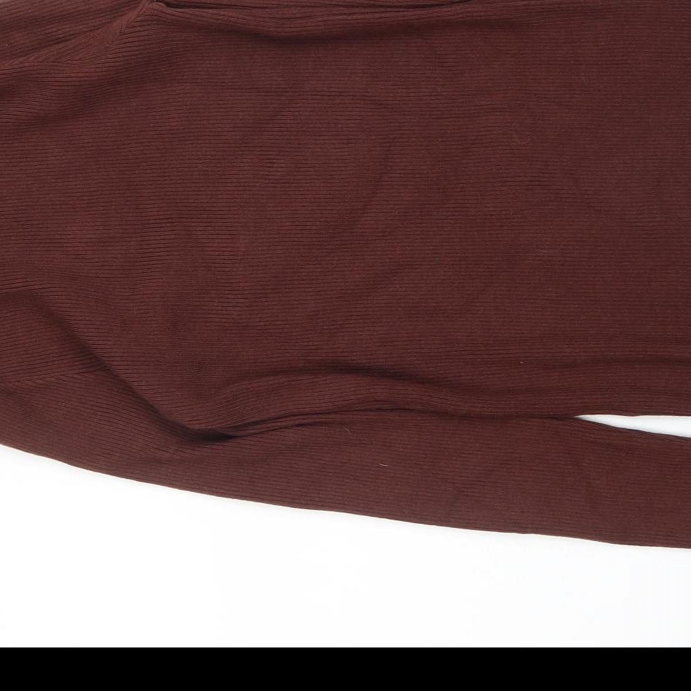 Dazy Womens Brown   Pullover Jumper Size M