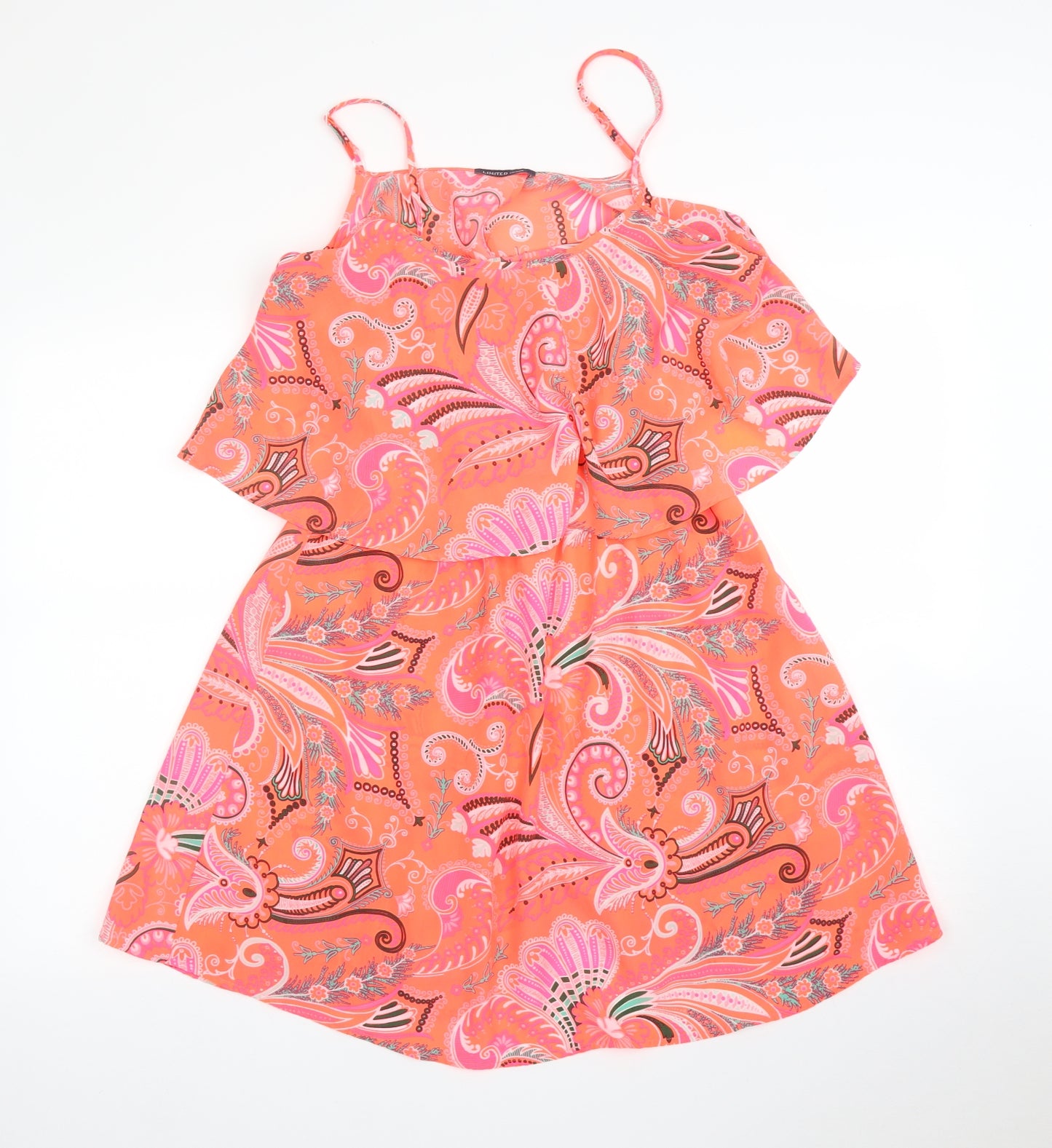 M&S Womens Pink Paisley  A-Line  Size 12