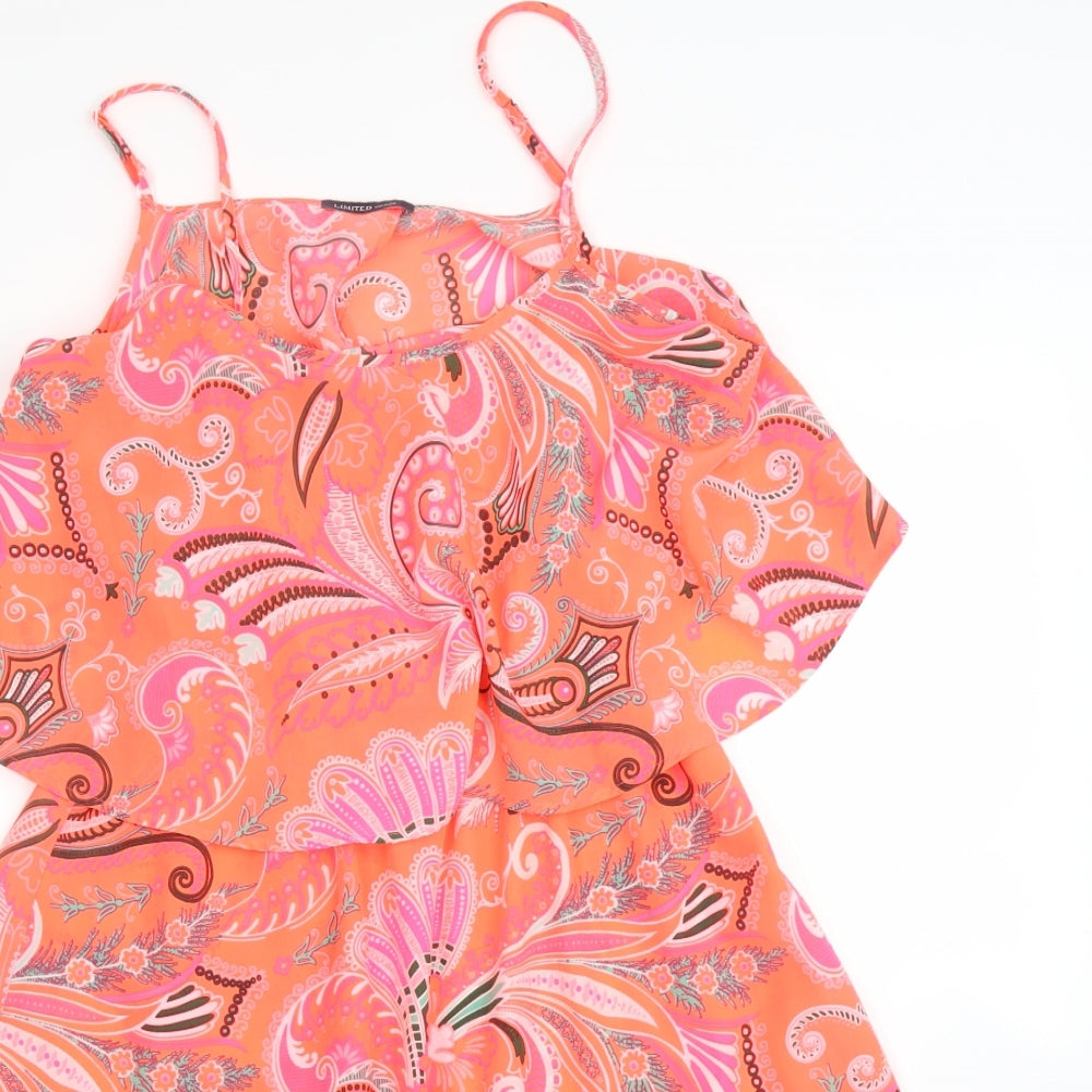 M&S Womens Pink Paisley  A-Line  Size 12