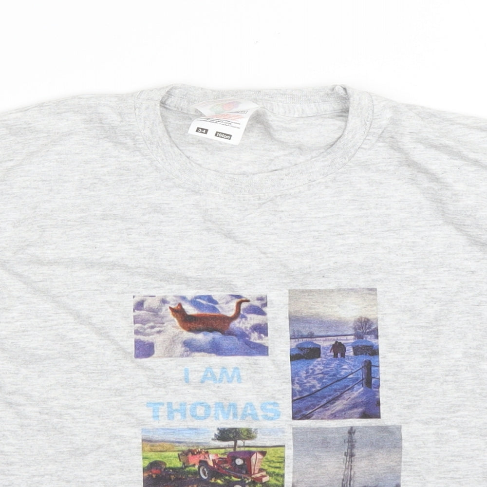 Fruit of the Loom Boys Grey   Basic T-Shirt Size 2 Years