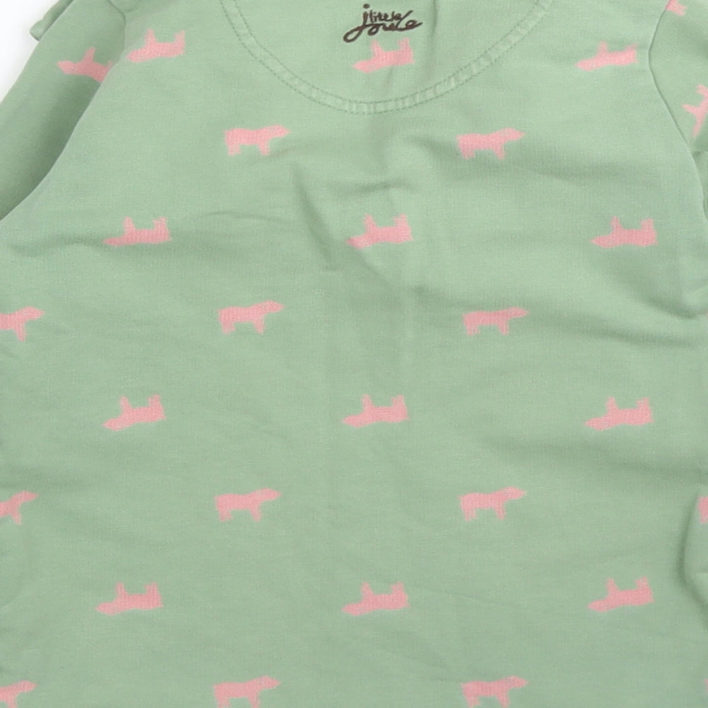 Joules Girls Green   Pullover Jumper Size 4 Years