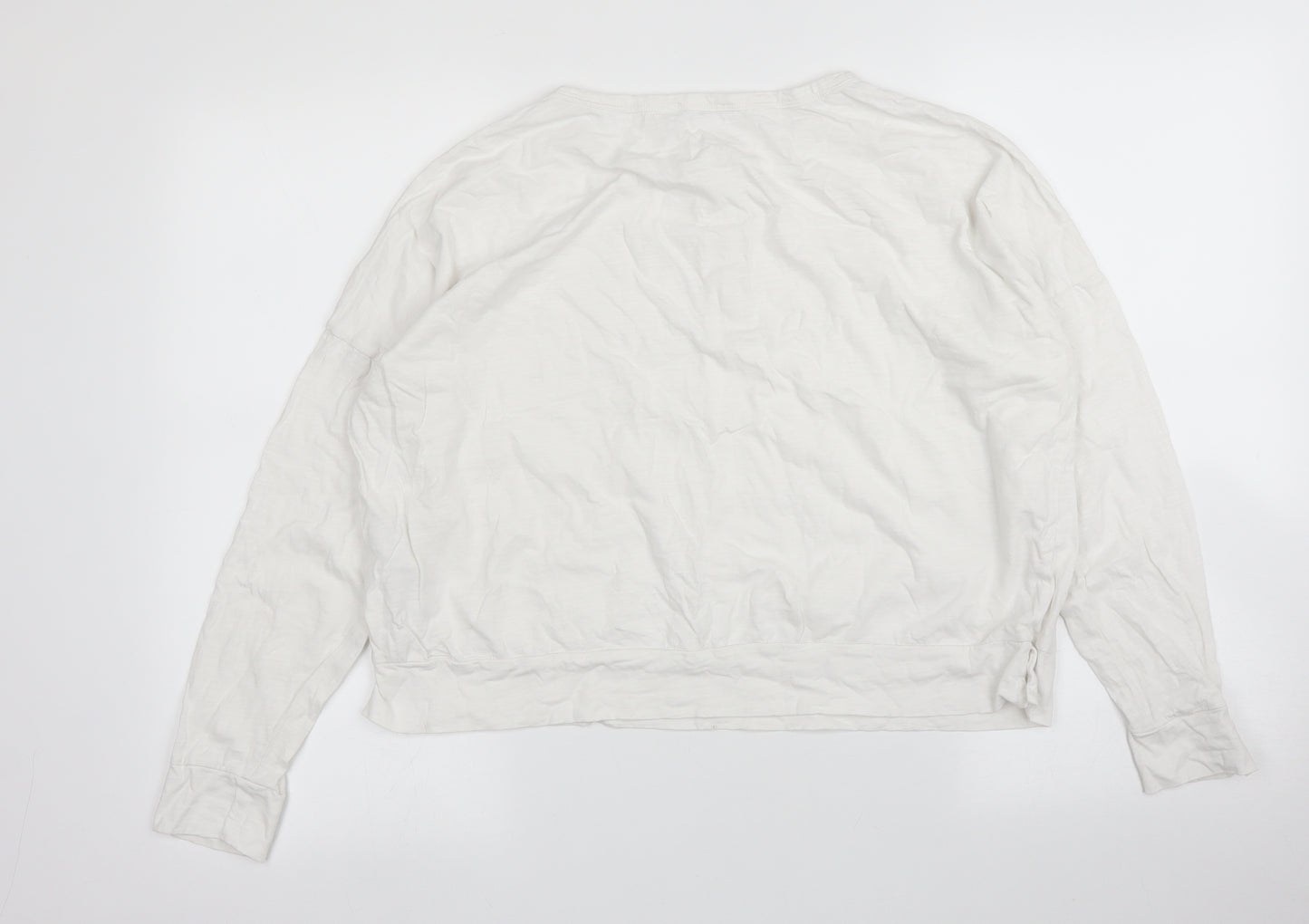 EDC Womens White   Cropped T-Shirt Size M