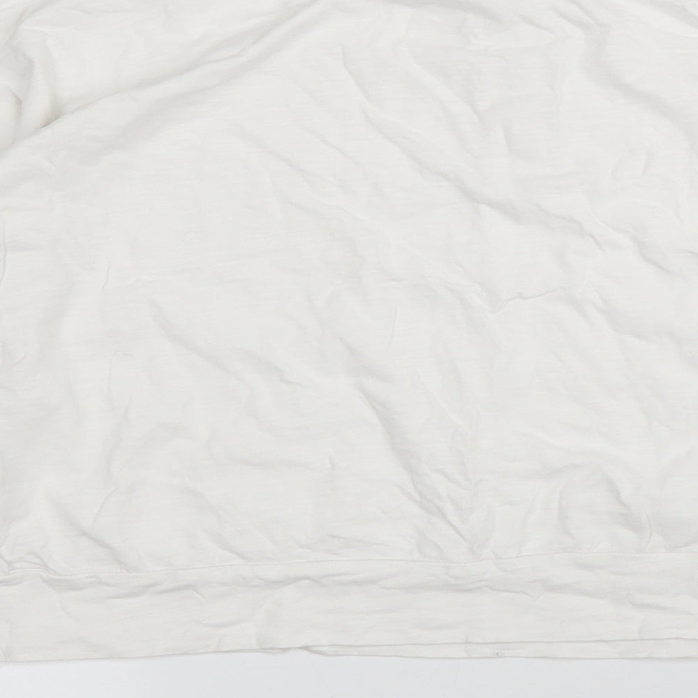 EDC Womens White   Cropped T-Shirt Size M