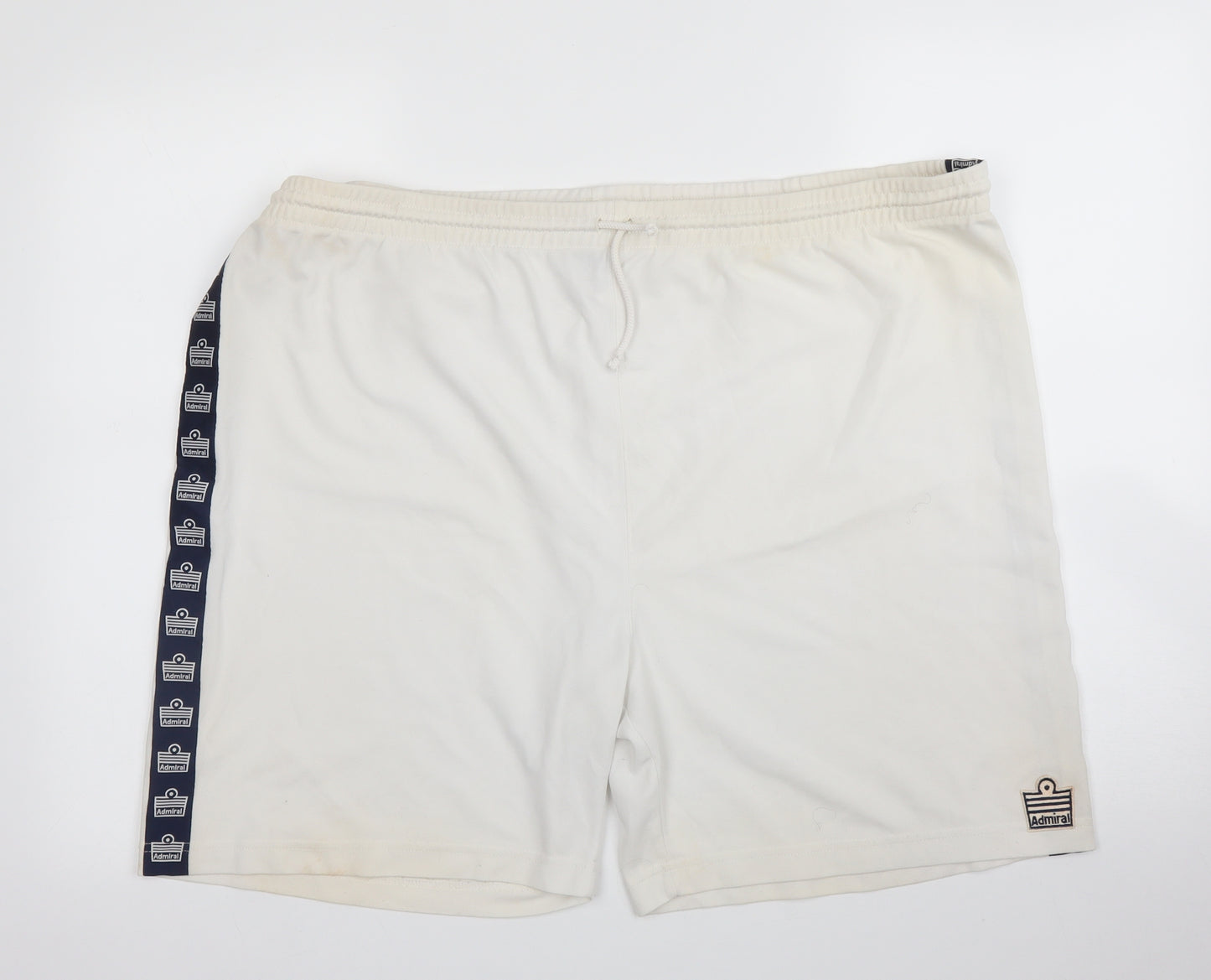 George Mens White   Sweat Shorts Size 2XL