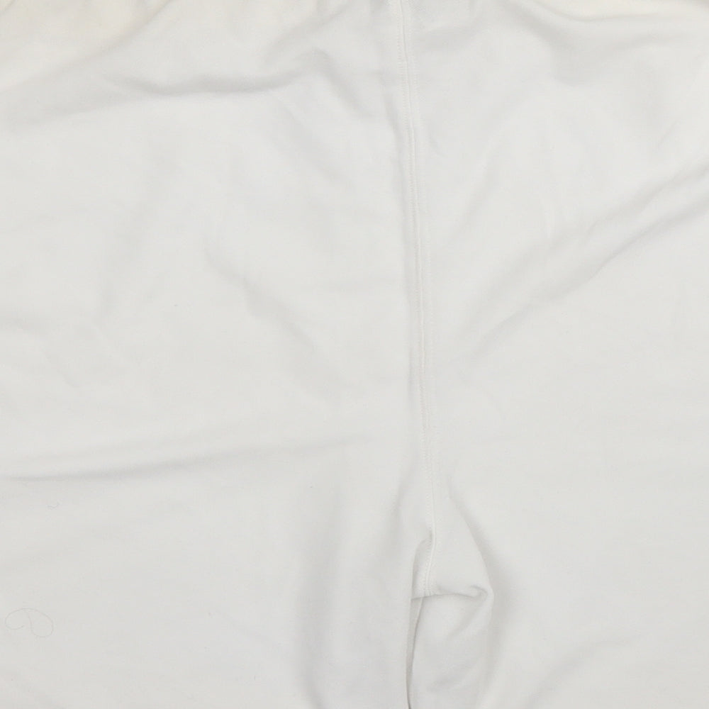 George Mens White   Sweat Shorts Size 2XL