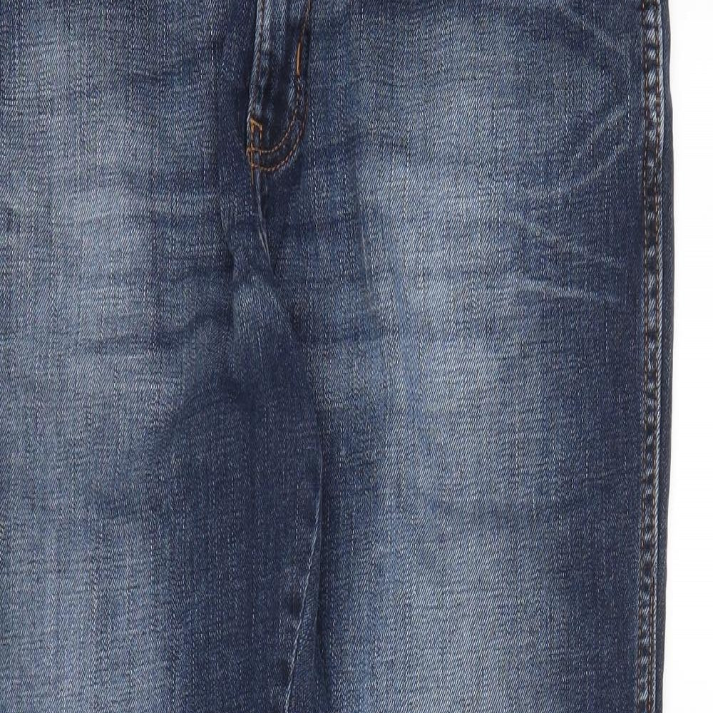 Wrangler Mens Blue  Denim Straight Jeans Size 33 in L28 in