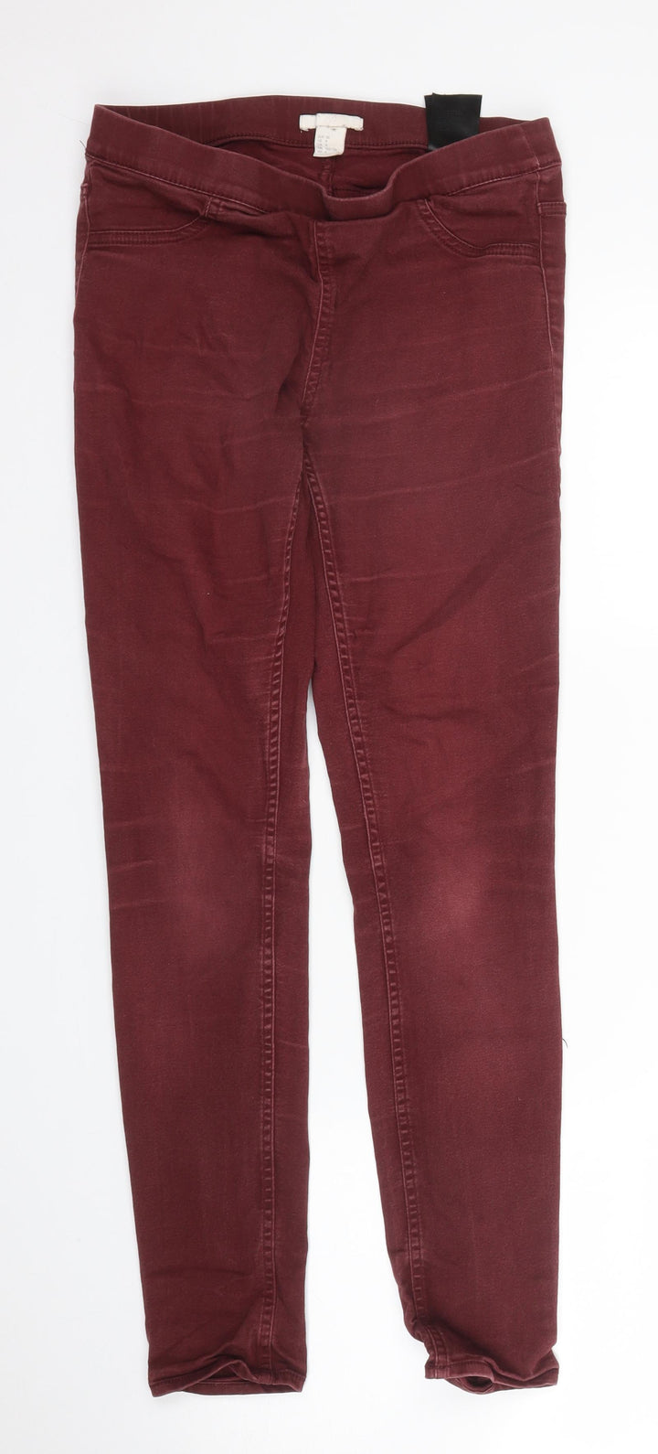 H&M Womens Purple Denim Skinny Jeans Size 10 L27 in