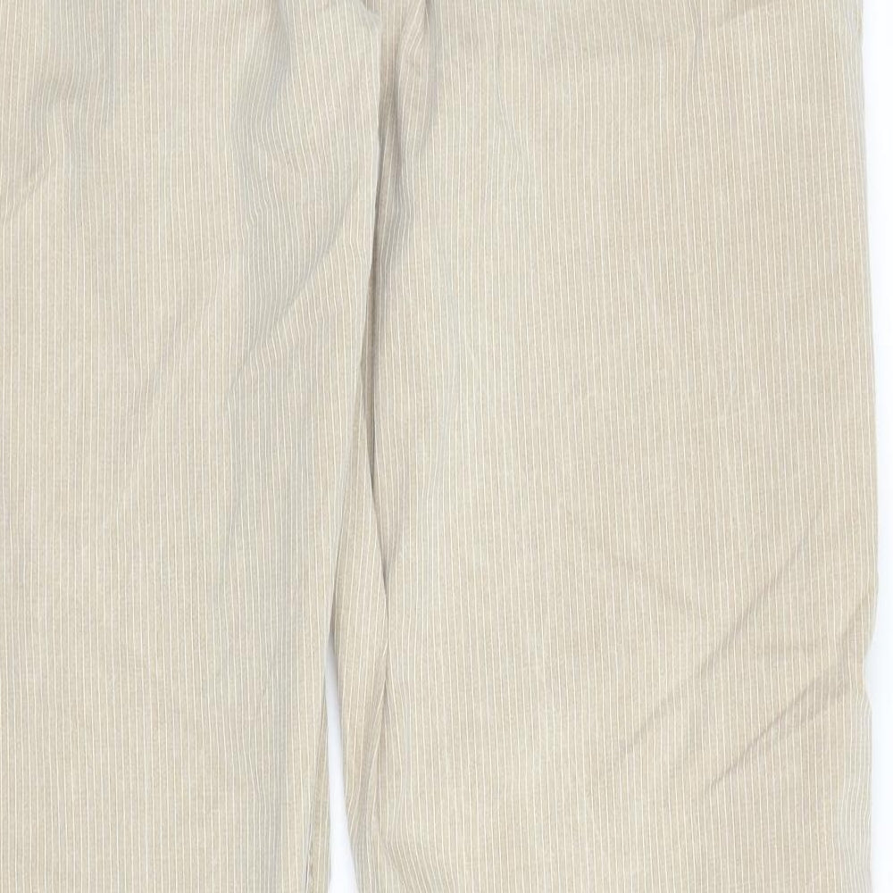 Tommy Hilfiger Mens Beige Striped  Trousers  Size 36 in L32 in