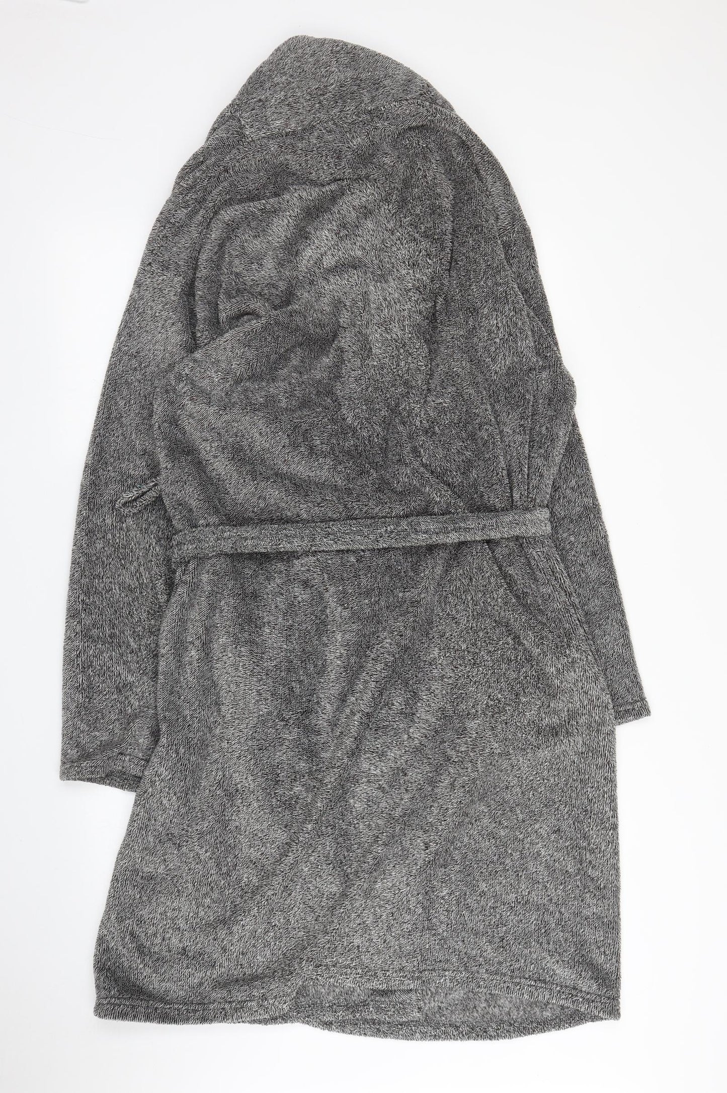 George Mens Grey Solid   Robe Size M