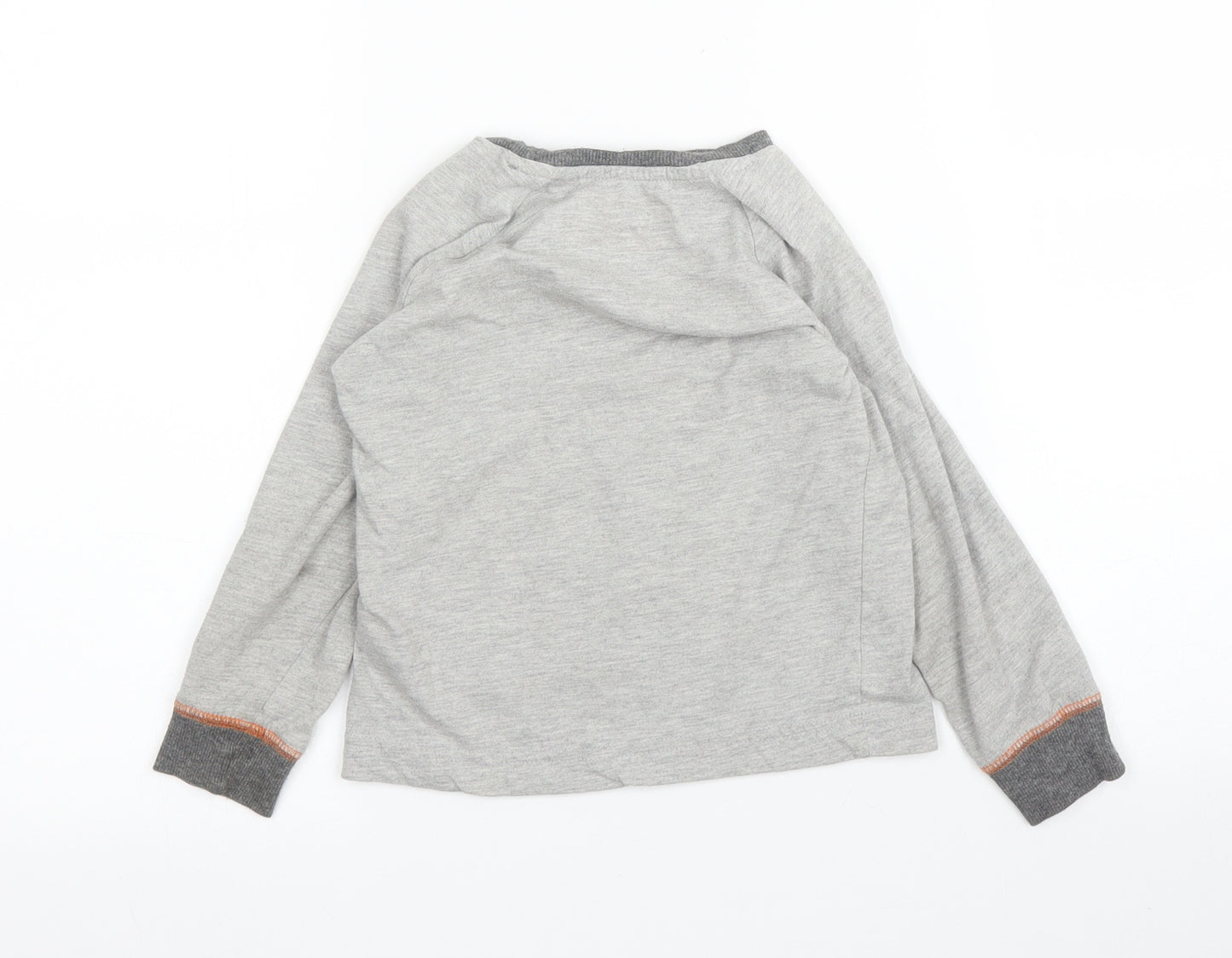 Matalan Boys Grey Solid   Pyjama Top Size 2-3 Years