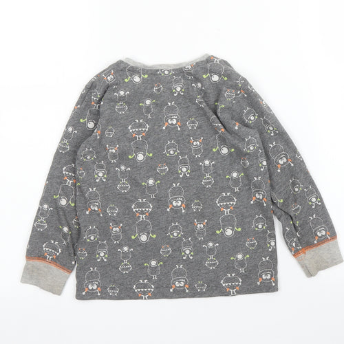 Matalan Boys Grey Solid   Pyjama Top Size 2-3 Years