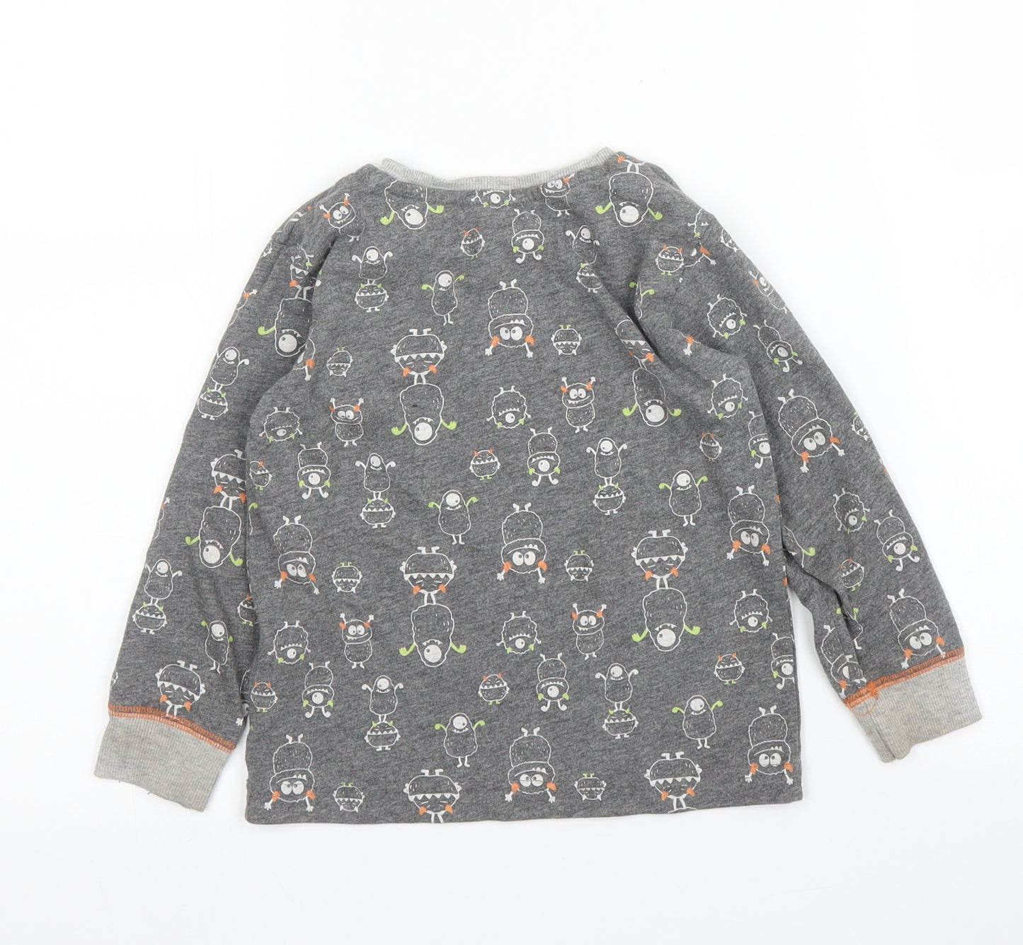 Matalan Boys Grey Solid   Pyjama Top Size 2-3 Years