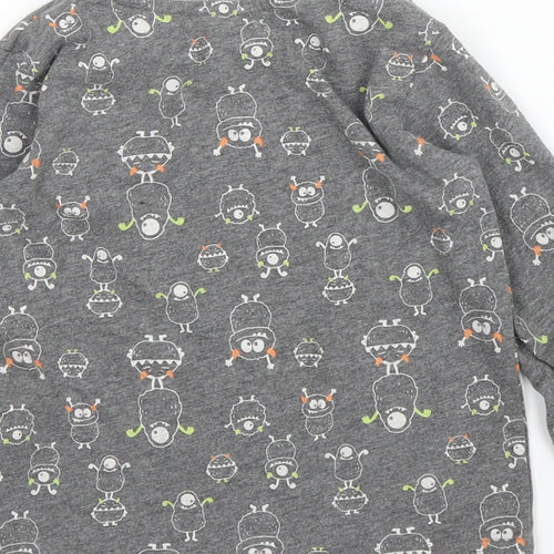 Matalan Boys Grey Solid   Pyjama Top Size 2-3 Years
