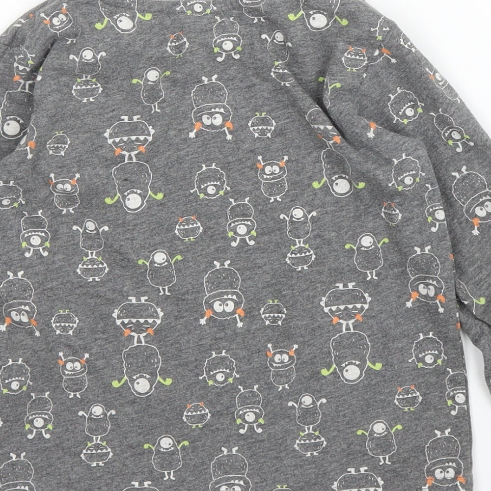 Matalan Boys Grey Solid   Pyjama Top Size 2-3 Years