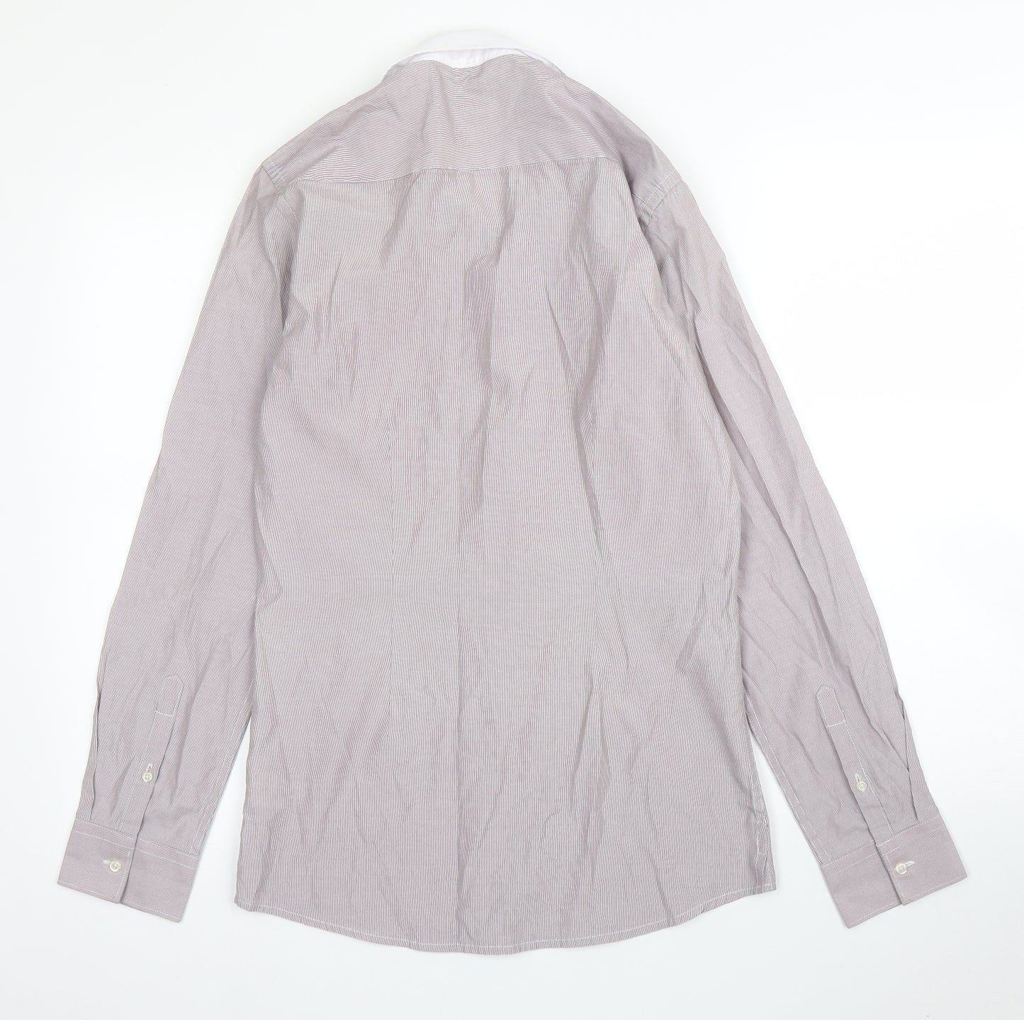NEXT Mens Purple    Button-Up Size 14.5