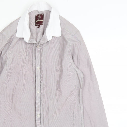 NEXT Mens Purple    Button-Up Size 14.5
