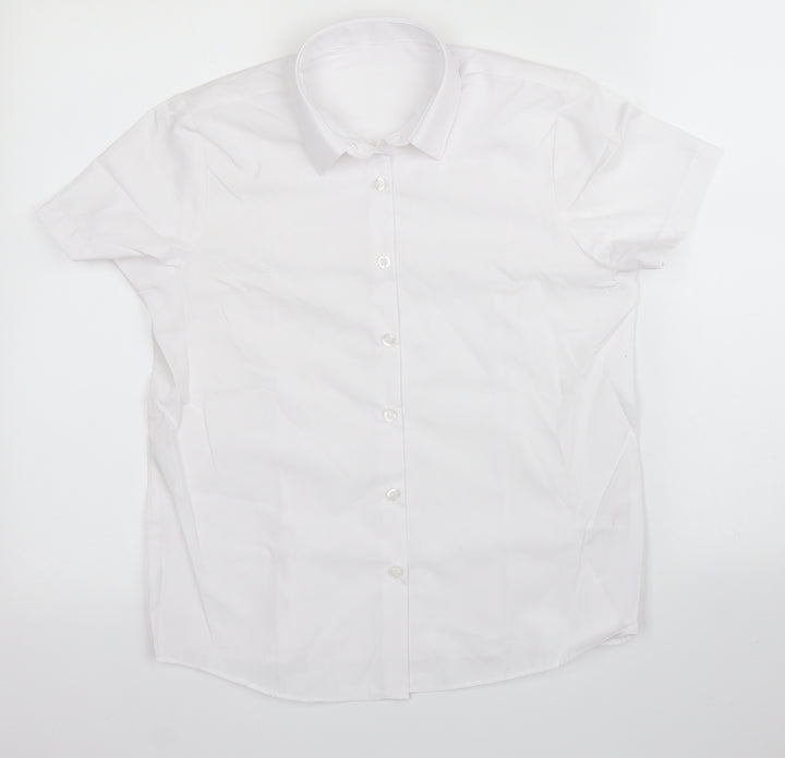 George Boys White   Basic Button-Up Size 11 Years