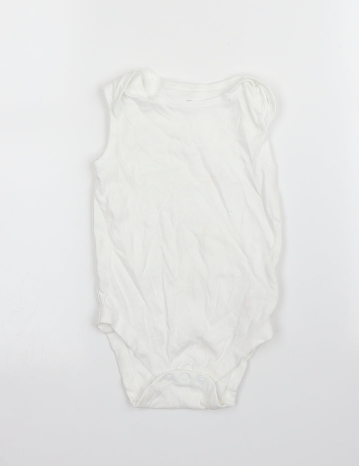 Early Days Baby White   Babygrow One-Piece Size 18 Months