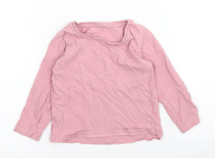 Matalan Girls Pink Basic T-Shirt Size 18-24 Months