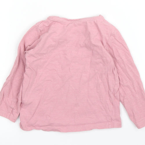 Matalan Girls Pink   Basic T-Shirt Size 18-24 Months