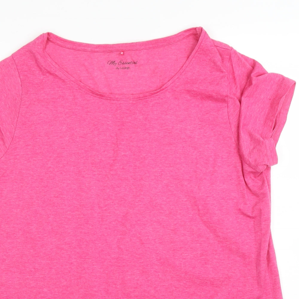 George Womens Pink   Basic T-Shirt Size 20