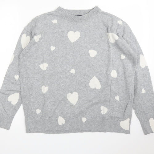 M&S Womens Grey   Pullover Jumper Size M