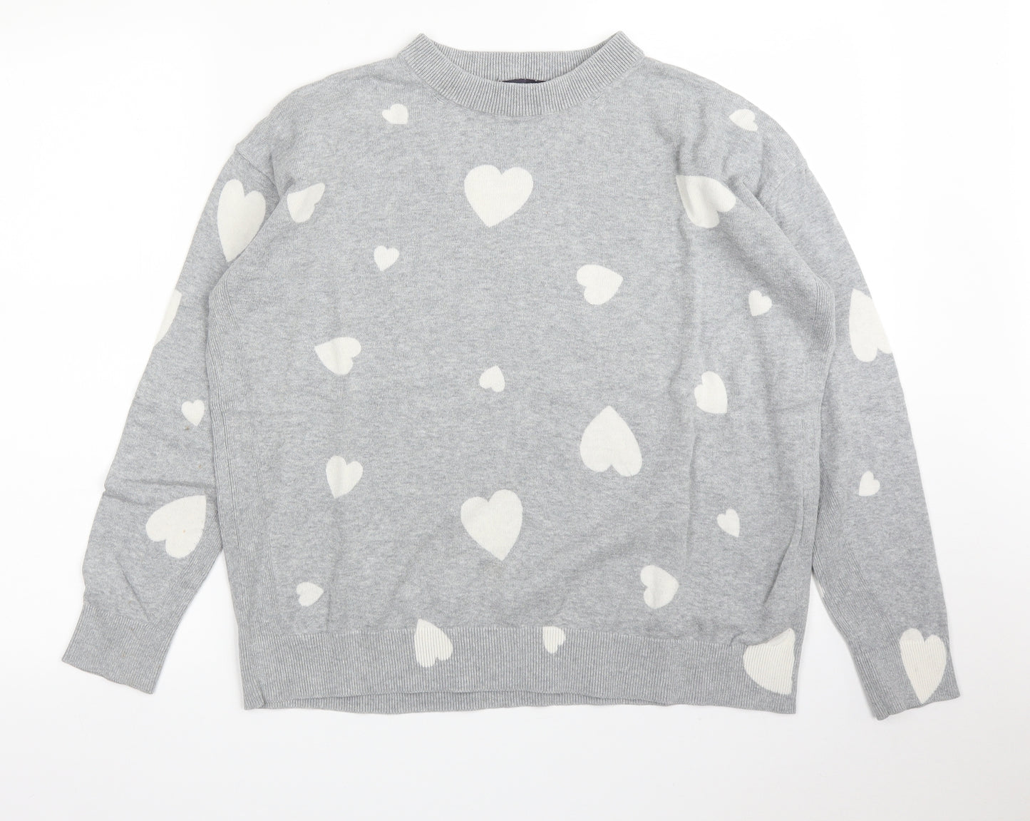 M&S Womens Grey   Pullover Jumper Size M