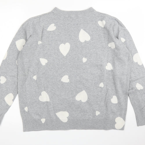 M&S Womens Grey   Pullover Jumper Size M