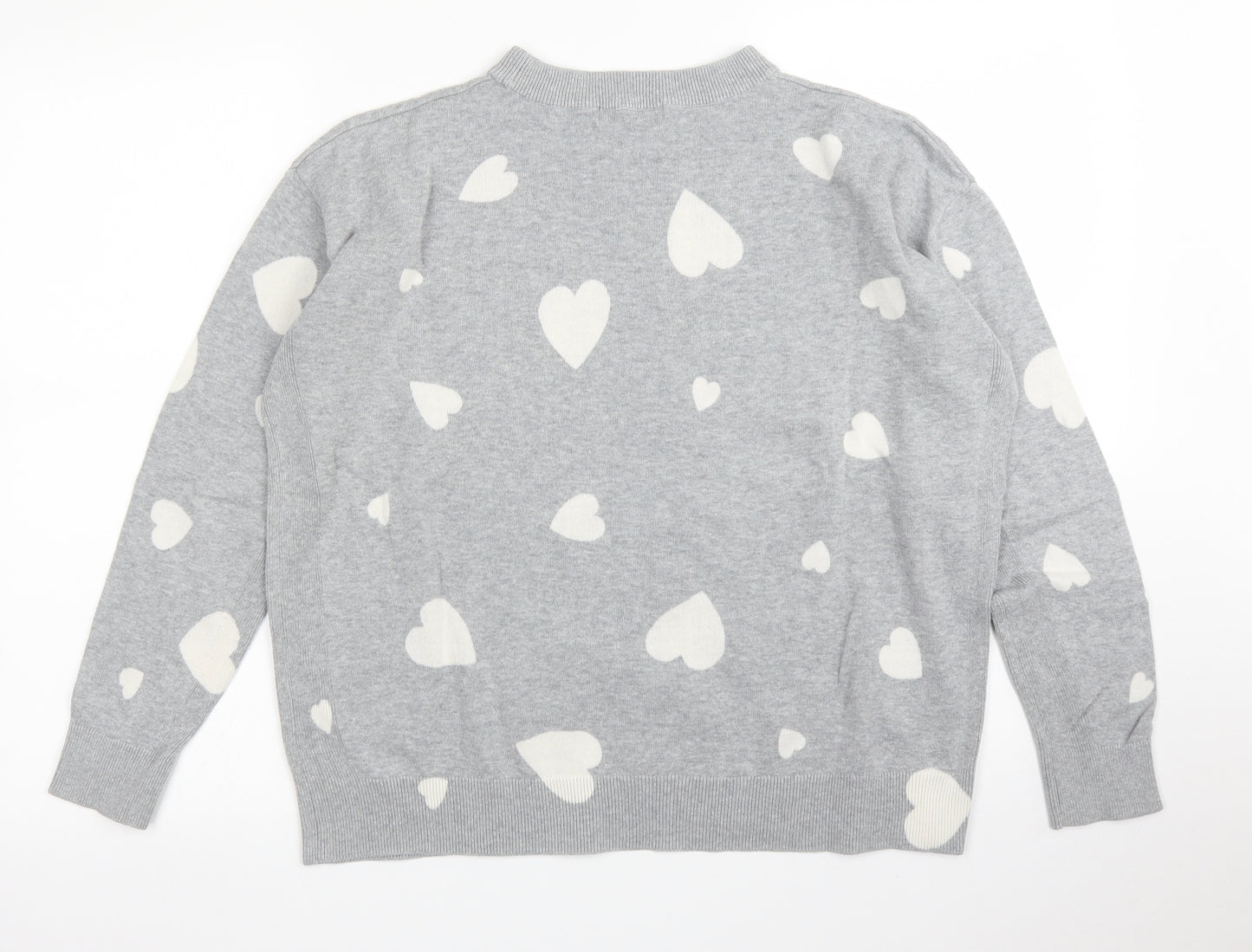 M&S Womens Grey   Pullover Jumper Size M