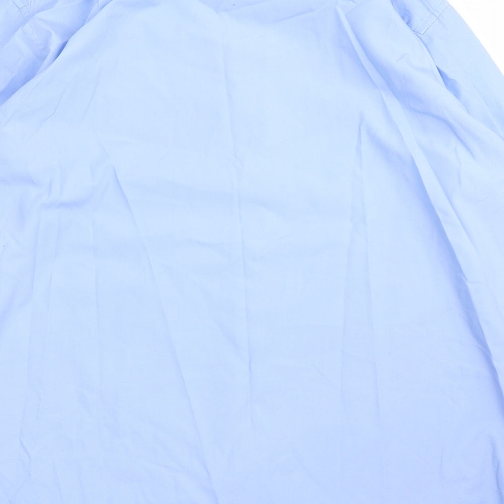M&S Mens Blue    Button-Up Size 16.5