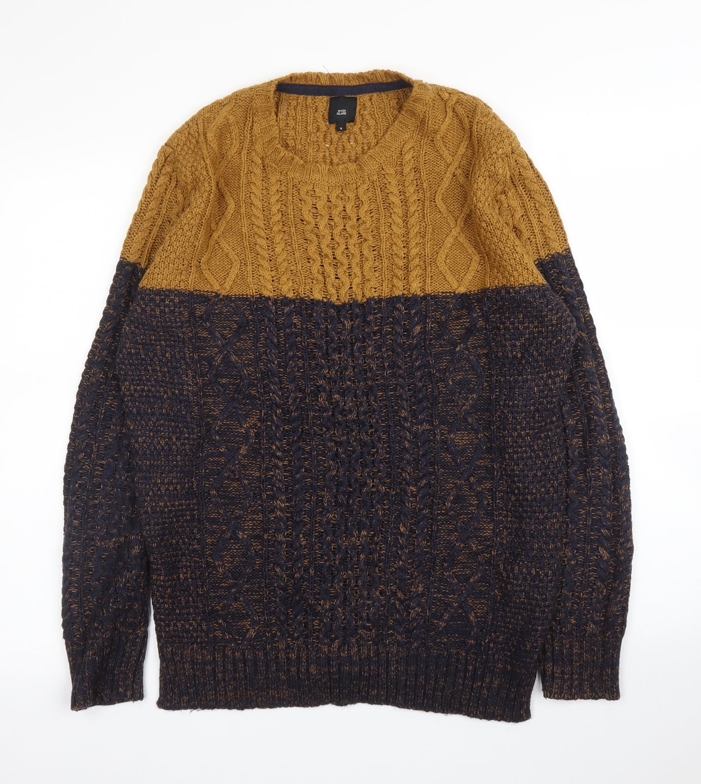 River Island Mens Blue   Pullover Jumper Size S